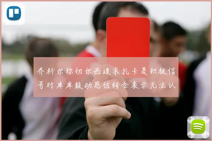 乔科尔称切尔西追求扎卡是积极信号对库库鼓动恩佐转会表示无法认同